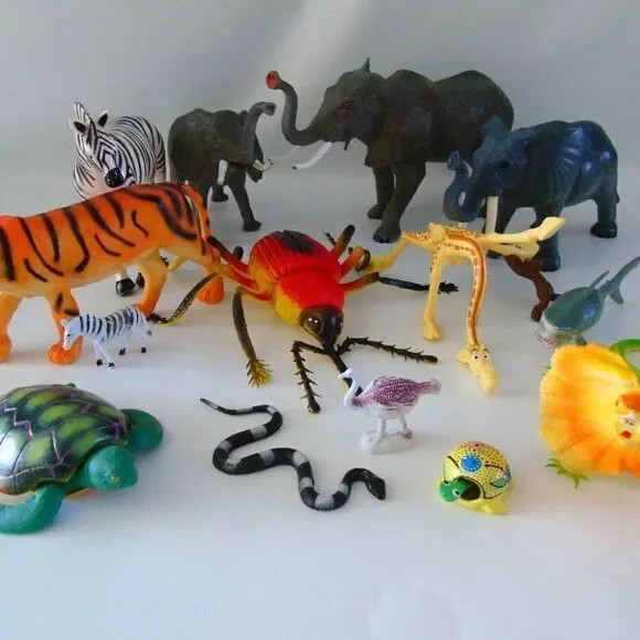 Plastic Farm Sea Life Safari Animals Various Sizes