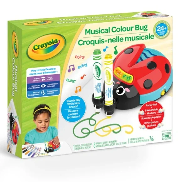NEW Crayola Musical Color Bug Learning Toy