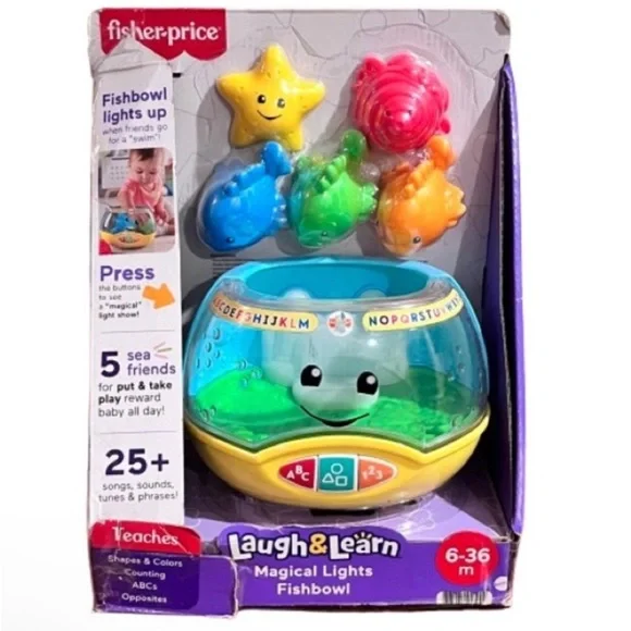 🆕- Fisher-Price Laugh & Learn Magical Lights Fishbowl.