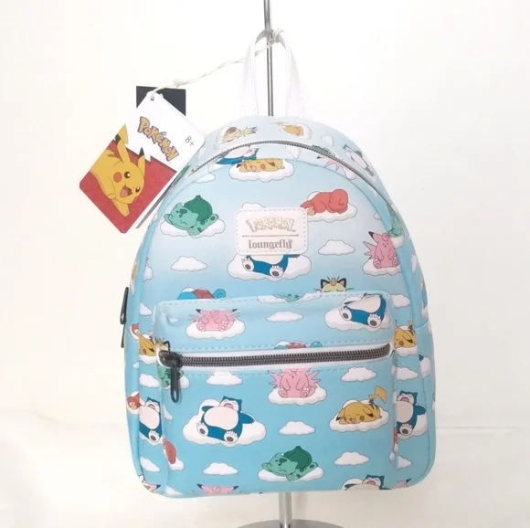 🎉HP🎉Loungefly Pokemon Sleeping Characters Mini Backpack NWT