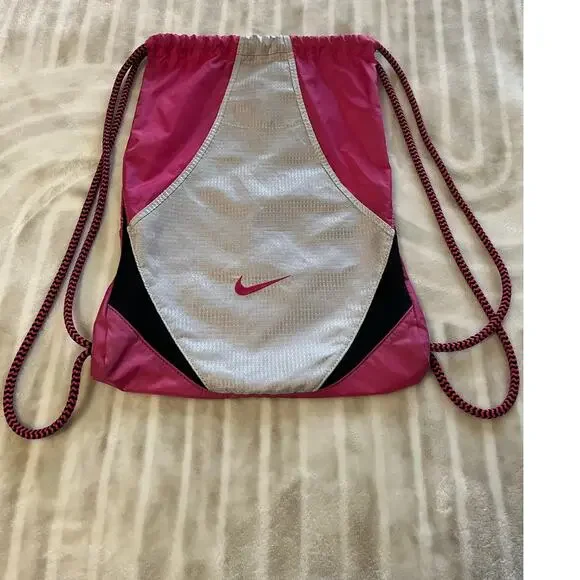 Nike | Nylon Drawstring Backpack with Zippered Pockets