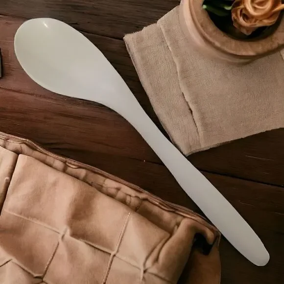 Ingrid Ltd Chicago Serving Spoon Salad White Melamine Melmac Mid Century Modern.