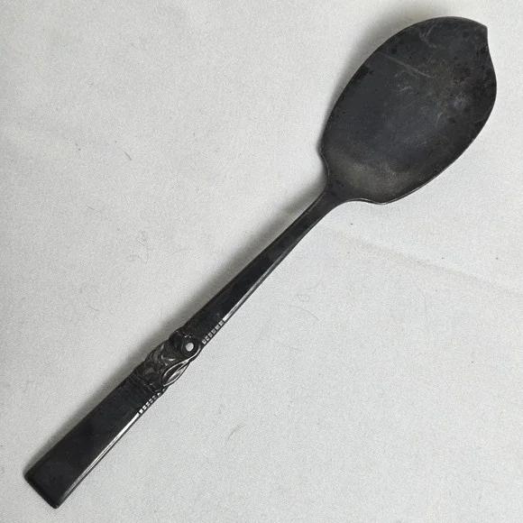 Community Jelly Server‎ / Jam Spoon, Floral Rose Pattern, 6.25