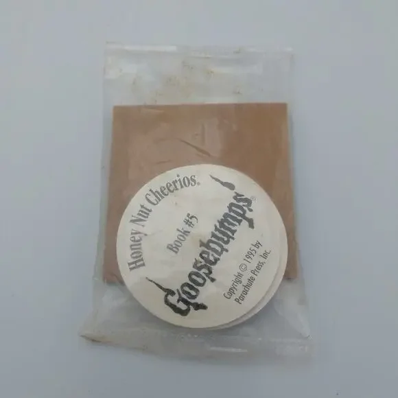 Vintage 1995 New Honey Nut‎ Cheerios Goosebumps Pogs Sealed