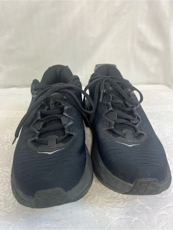 Hoka Men’s Gaviota Black Athletic Walkng Running Shoes Lace Up Max Support 8.5D👍