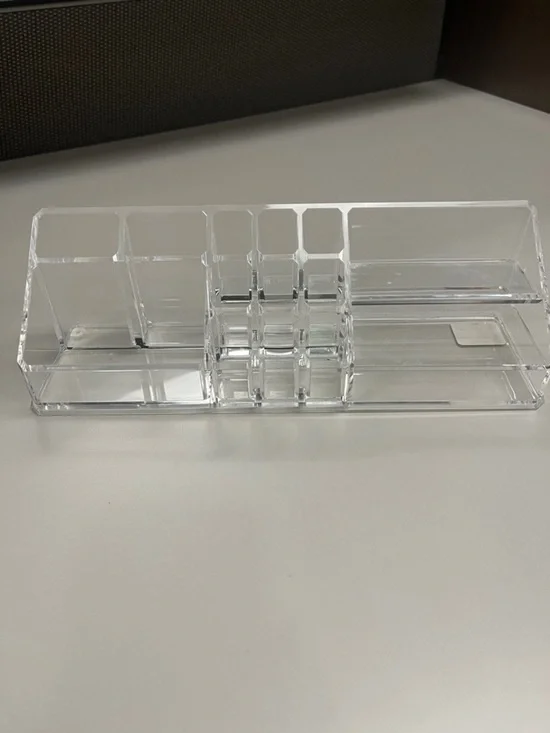 The Container Store Clear Acrylic Makeup & Desk Organizer - Transparent