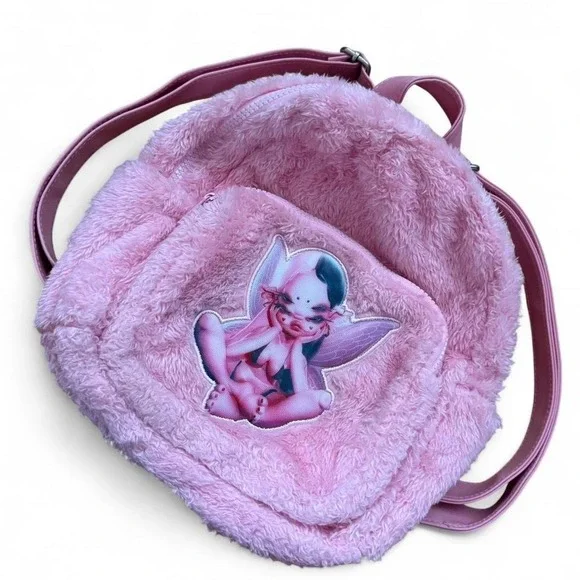 Melanie Martinez‎ Portals Tour Pink fuzzy fairycore mini backpack