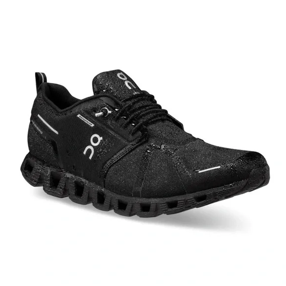 On Cloud 5 Waterproof Men’s Shoes Size 12 Black Performance Running Gently Used