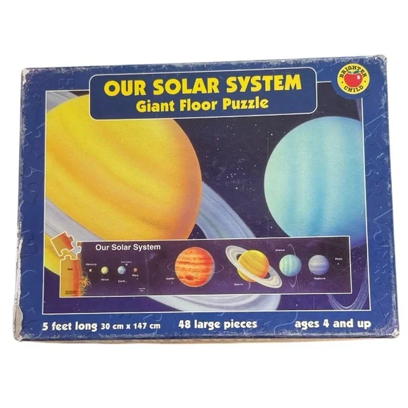 VTG 2003 MCGRAW HILL CHILDREN’S PUBLISHING “OUR SOLAR SYSTEM” GIANT FLOOR PUZZLE