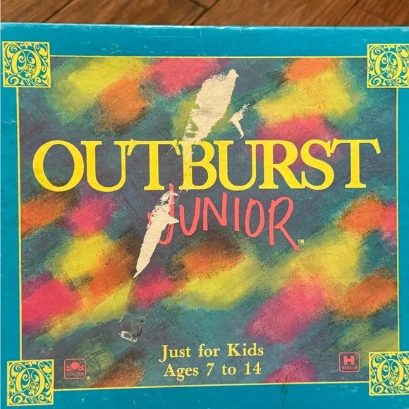 VINTAGE Outburst Jr. Junior - Hersch 1989 Kids Party Board Game‎ Complete
