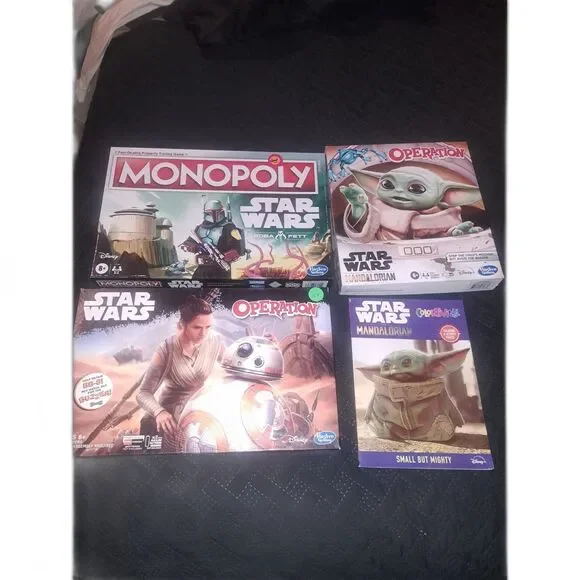 Lot of New & Pre-Owned Star Wars Games inc 2x Operation - Monopoly bonus book