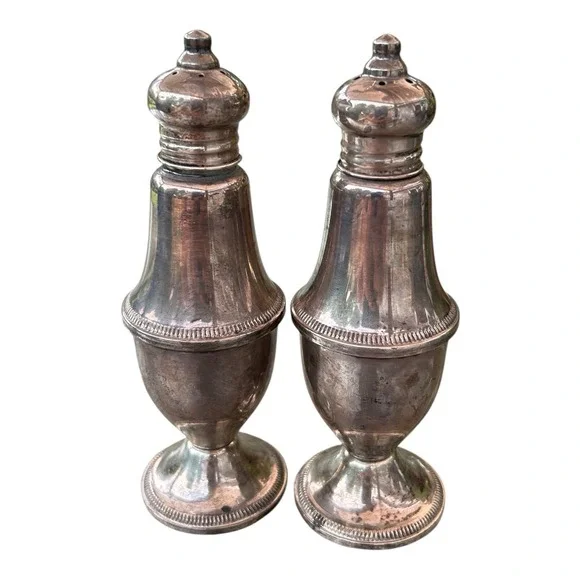 Vintage DUCHIN CREATION Sterling Silver Salt‎ & Pepper Shakers