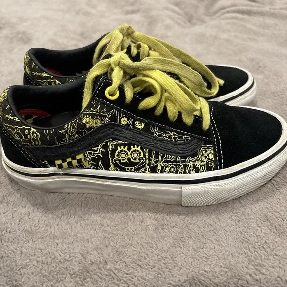Vans X SpongeBob Mike Gigliotti Old Skool‎ Athletic Skateboard Shoes Mens 3.5