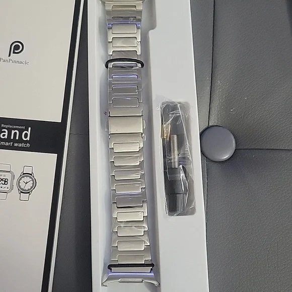 Metal Silver Replacement Band for Smart Watch