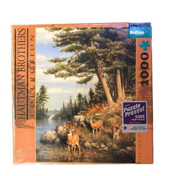 Hautman Brothers Collection Puzzle 1000 Pieces NEW Sealed Deer and Pines