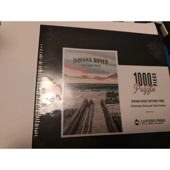 Lantern Press 1000 Piece Jigsaw Puzzle Indiana Dunes National Park Sealed