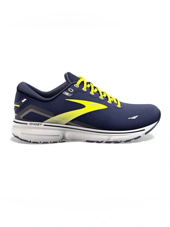 Brooks Ghost 15 Peacoat Nightlife Grey Men's Size 11.5 Navy Running Walking Gym