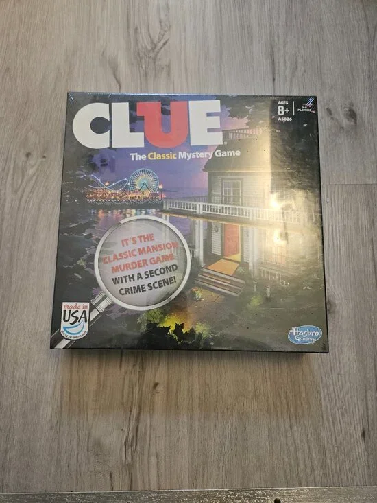 Clue Board Game 2013 Edition w/ 2 Versions: Classic Mansion Game & Boardwalk New