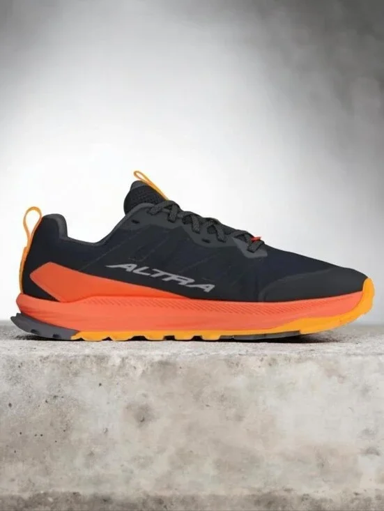 Altra Men's Lone Peak 9 Zero‑Drop Trail Running Shoes -Black/Red