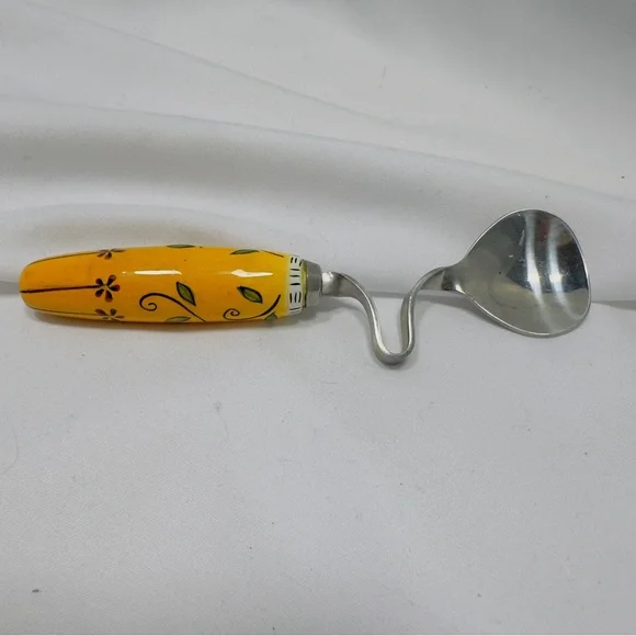 Honey Spoon Jasmine by MSC Yellow Ceramic Handle 5