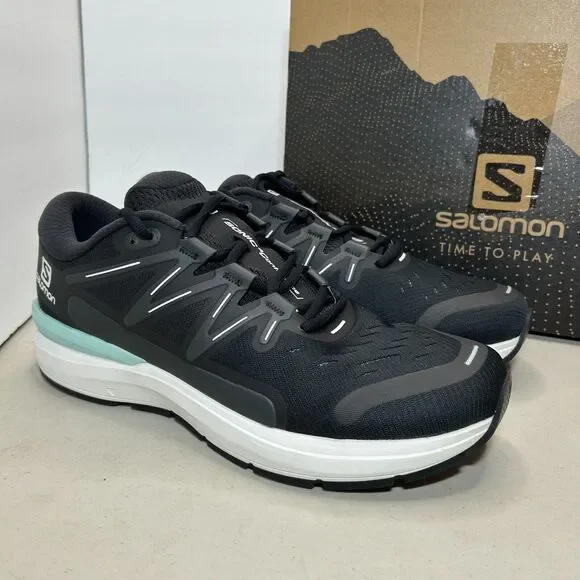 Salomon Sonic 4 Confidence Running Sneaker Black/White/Ebony Men's 12 NWB