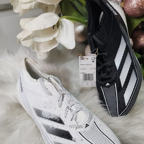 Adidas Adizero Electric Football Cleats Men's 11 Snack Attack White Black IE4401