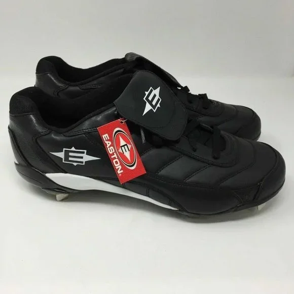 Easton Mens Baseball Metal Low‎ Cleats US 15 EUR 50.5 M33200 Spikes Black NEW
