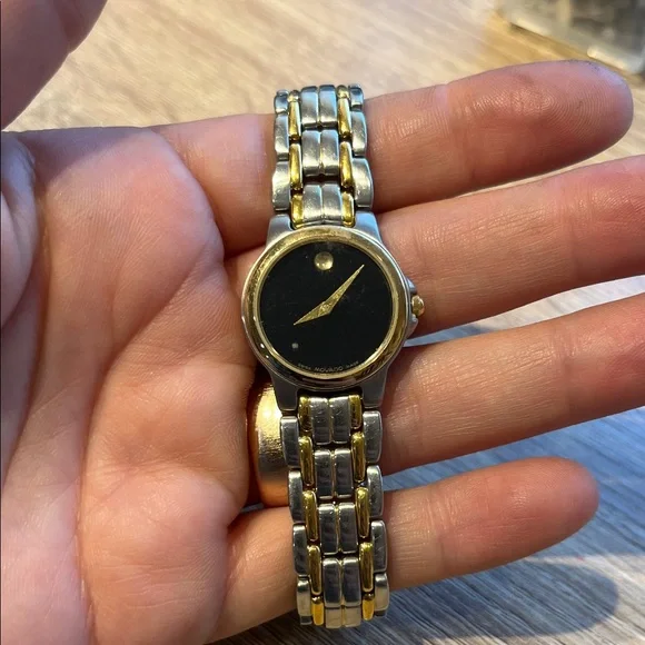 Movado Black Dial watch good condition