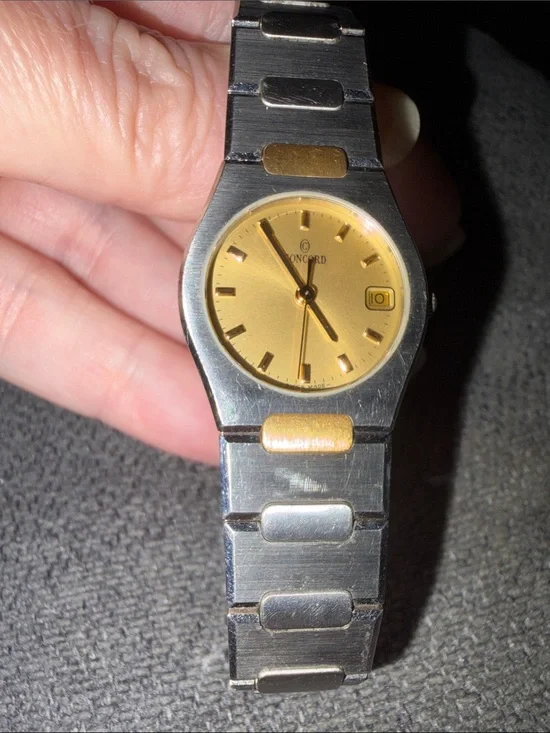 Concord Two-Tone Gold Dial Stainless Steel Watch