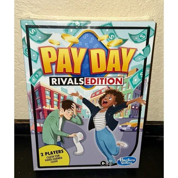 Hasbro Gaming PAY DAY! Rivals Edition 2 Players Ages 8+ NEW Sealed