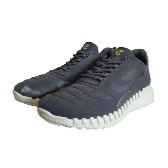 Ecco Men's Zipflex Breathru Hydromax Lace Sneaker Phorene Footbed Shoe Size 7.5