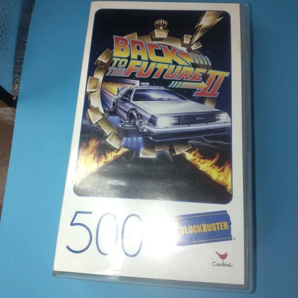 Back to the Future Part II Blockbuster VHS Case 500 Piece Puzzle Cardinal New