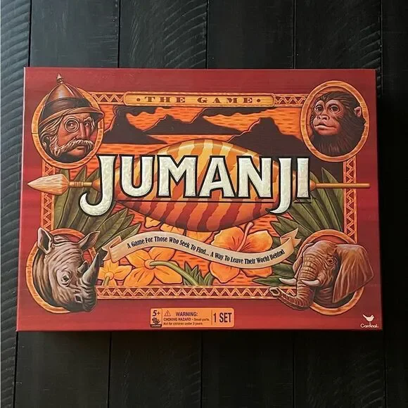 NWT! Milton Bradley “Jumanji”, 2-Person Board Game (Ages 5+).