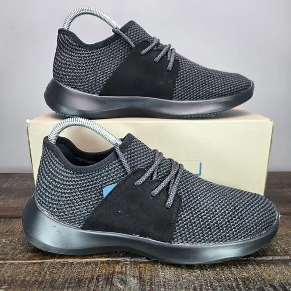 Vessi Everyday Classic Mens Size 7 Waterproof Shoes Sneakers All Black