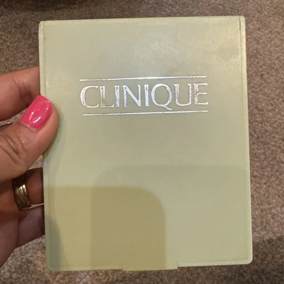 Vtg 90s Clinique Compact Travel Mirror 4.5