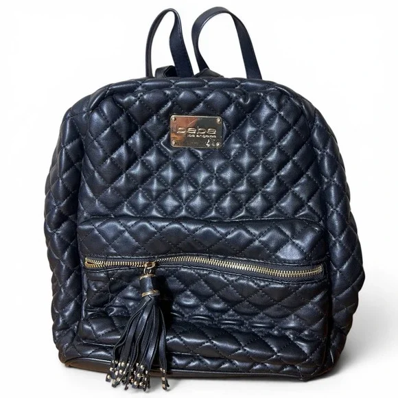 Bebe Maria quilted Large backpack Purse