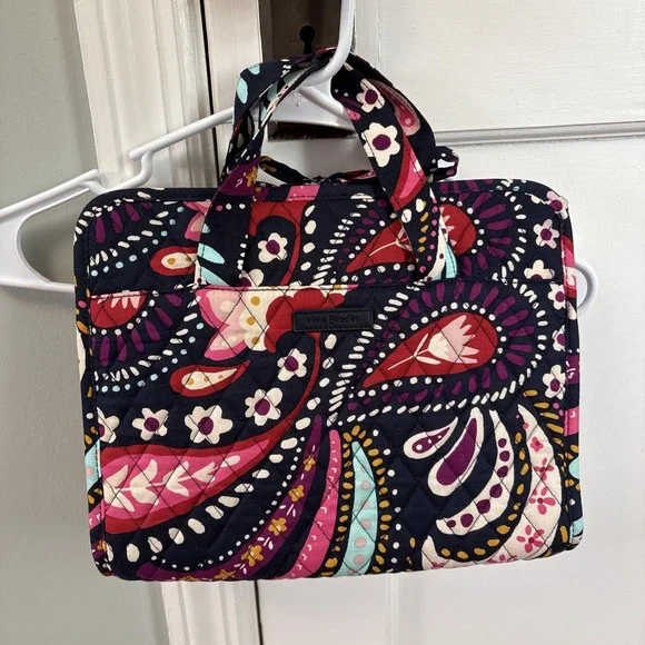 Vera Bradley Painted Paisley Hanging Organizer Travel Toiletry Cosmetic Bag