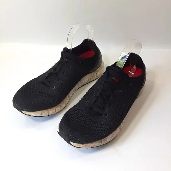 Under Armor HovR Sonic Size 10 Black, Red and White Marbled Soles Athletic Shoes