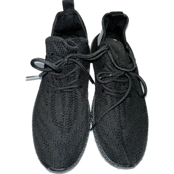 PONY Product of New York‎ Rocky Black Knit Sneakers Mens 7.5/Womens 9