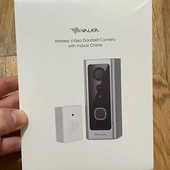 NAIKIN Wireless Video Doorbell‎ Camera Indoor Chime HD 1080p WiFi Two Way Audio