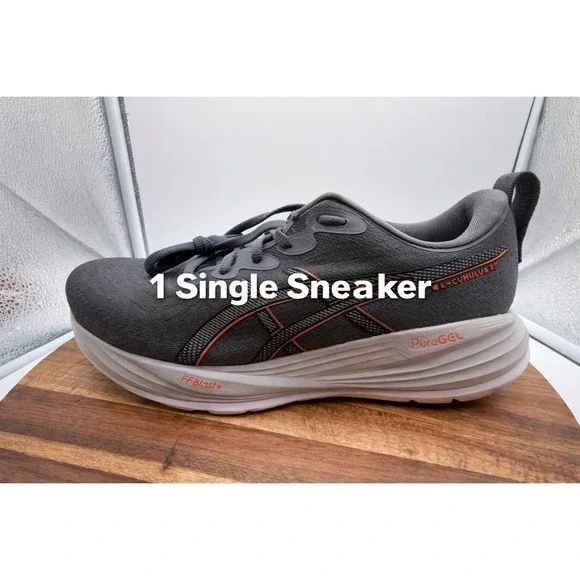 Amputee Asics Gel-Cumulus 27 Left Single Sneaker Men's Size‎ 9 Grey Orange 0378