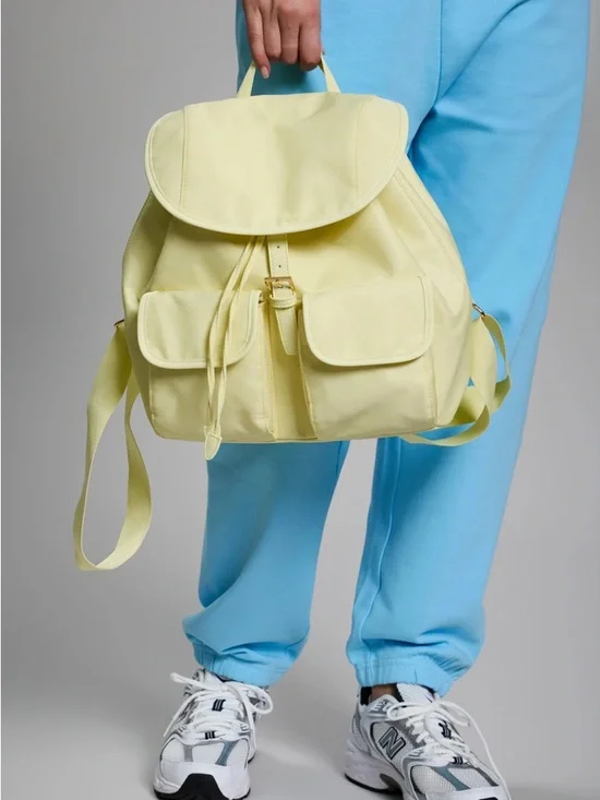 NWT Year of Ours Butter Yellow Backpack Travel Sporty Hiking Outdoor Bag