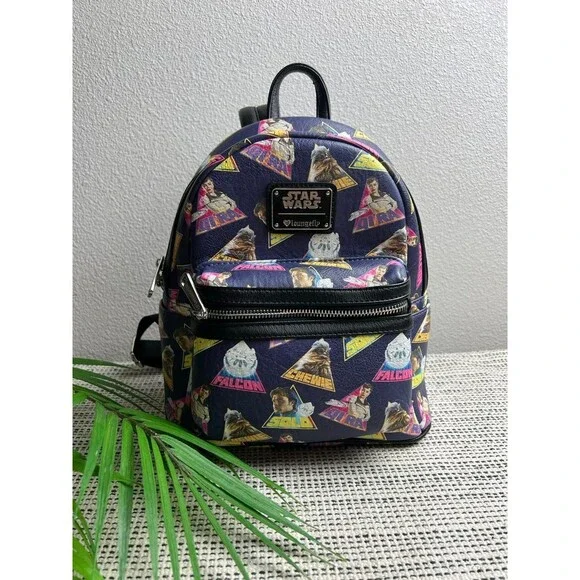 Loungefly Star Wars Blue and Black Backpack Leather