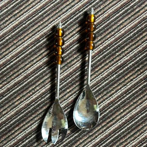 Salad service set.  Made in India