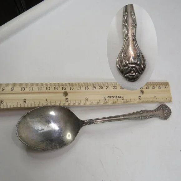 Vintage Large Spoon National Silver Co Norma pat. 8