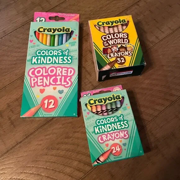 Crayola COLORS of KINDNESS Special Ed. PENCILS & CRAYONS + COLORS Of The WORLD