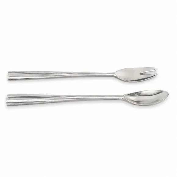 Vintage RH Macy & Co Salad Serving Spoon Fork Set Mid Century Modern