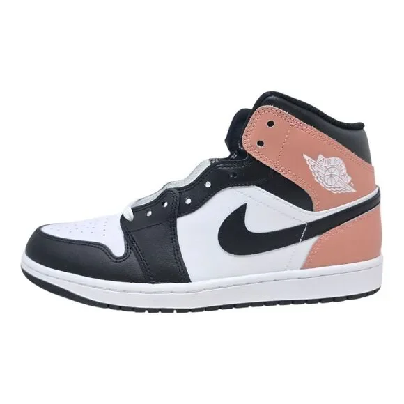 Nike Air Jordan 1 Mid White Black Rust Pink Basketball DQ8426-100 Men's Size 11