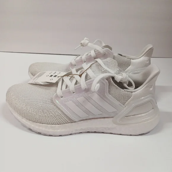 NEW Adidas Ultraboost 20 Primeblue White Iridescent Men's Size 9