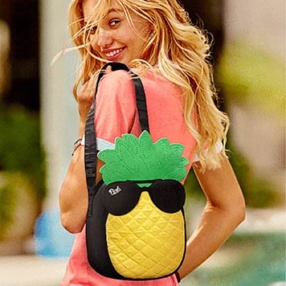 Vs Pink Insulated Pineapple Cooler Bag Backpack